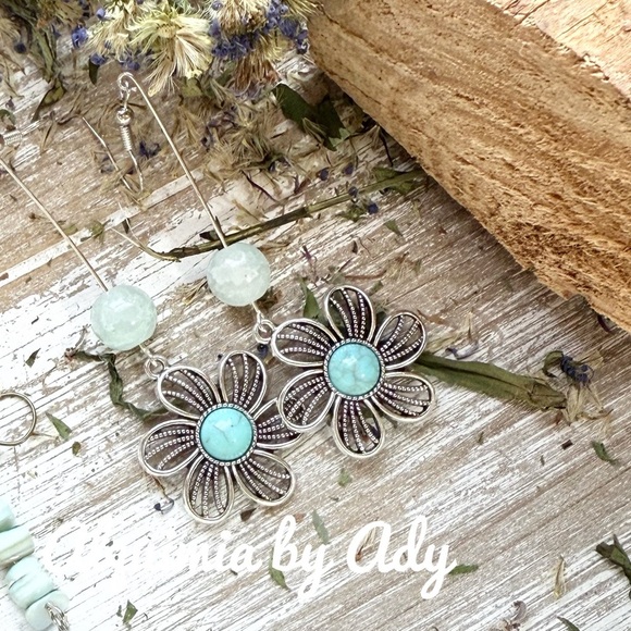 Alquimia Silver Blue Artisan Earrings - Picture 1 of 1